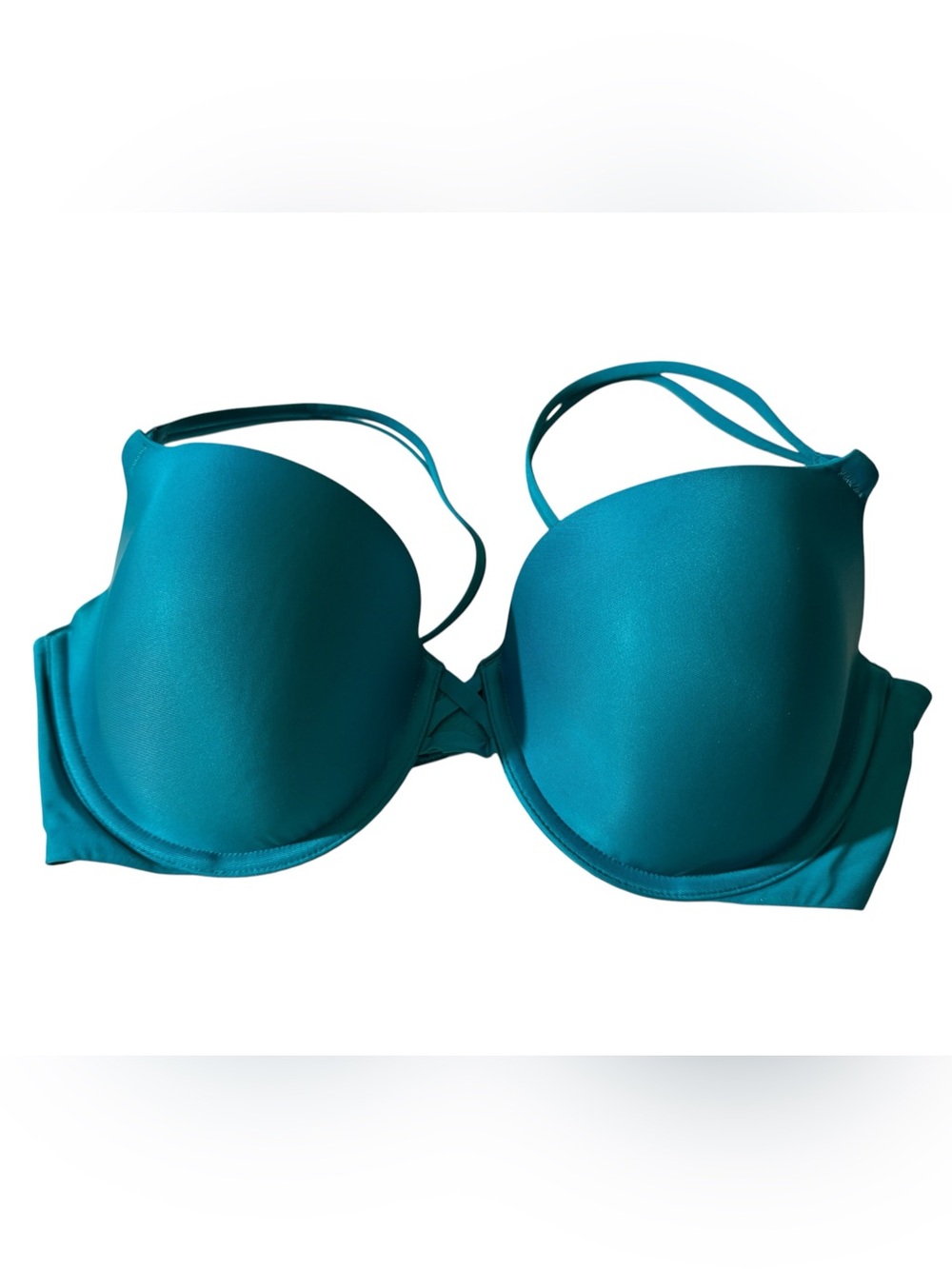 Victoria's Secret Teal Demi Bra with Smooth Finish, 36D